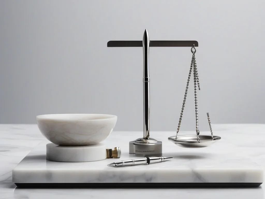 Balance symbolisant le choix entre un freelance ou une agence pour créer son site web.